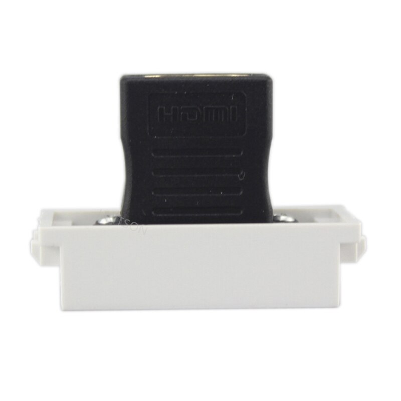 Straight HDMI2.0 Female To Female Plug Socket 23x36mm Slot Connector Passthrough HDMI-Compatible Module For Wall Face Plate