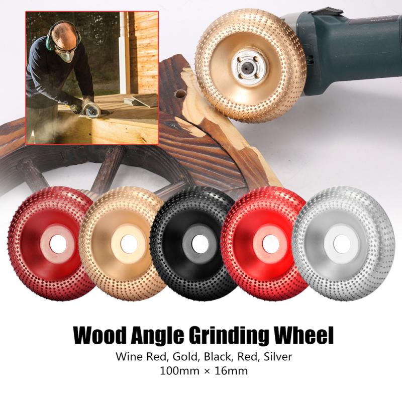 Muela de madera de 100mm de para amoladora angular, disco rotativo de lijado, herramienta de tallado de madera, disco abrasivo, bricolaje