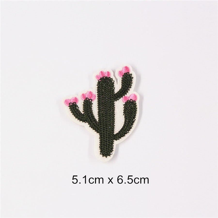 Fint tyg broderat kaktus patch keps klistermärken väska sy strykjärn på applikationer gör det själv kläder sömnad klädtillbehör  bu148: Bu148 n 7