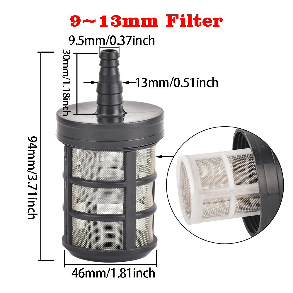 8/10//13mm Edelstahl gitter Schlauch filter Bewässerungs pumpe Filters prüh membran pumpe für Sprüh auto waschanlage Ölpumpe: green