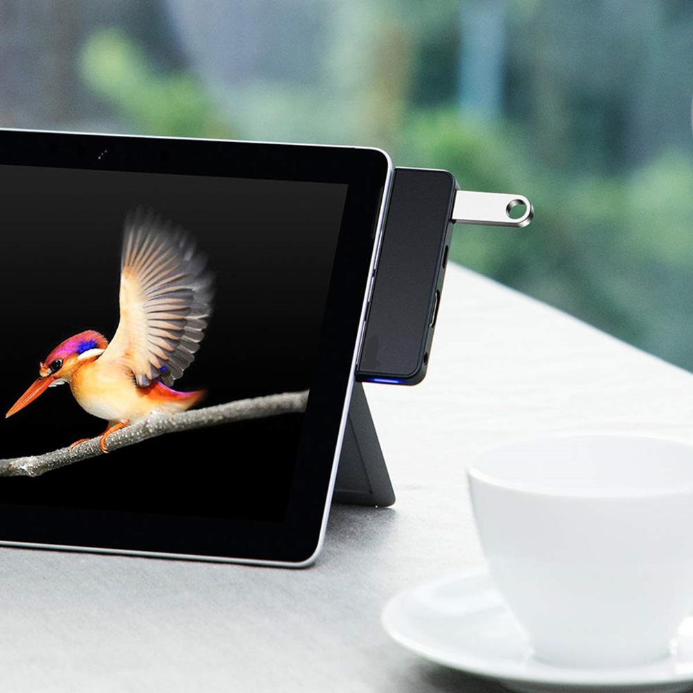 Oppervlak Go Usb C Naar Hdmi Usb 3.0 Aux Oppervlak Go Docking Station Usb C Hdmi Adapter Met 4K type-C