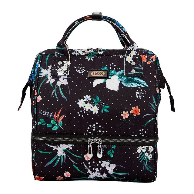 Mutter Mutterschaft Schultern Rucksack Windel Tasche Für Mutter Papa Mini Brust Pumpe Tasche Baby Windel Tasche Wasserdichte Milch Flasche Tasche: 4