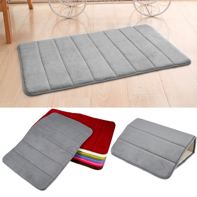 Tapijt Traagschuim Mat Absorberende Anti-Slip Pad Badkamer Tapijt Douche Badmat Thuis Gadgets Kleur Bad Rug 60*40Cm