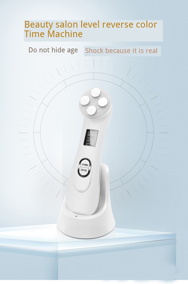 LED Ion Face Beauty Device Photon Therapy Facial Skin Lifting Rejuvenation Beauty machine radiofrequency facial electroporation