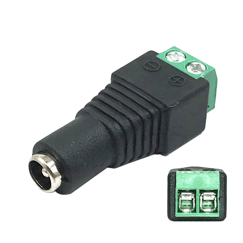5pcs/lot DC Connector Plug DC USB Welding-Free DC Connector Monitoring Power Plug DC Connector to Terminal 5.5x2.1mm: Dark Grey