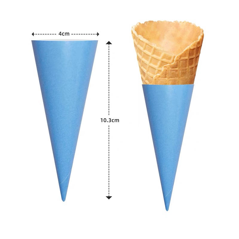 1000pcs Ice Cream Cone Holder Cover Paper Sleeve Cup for Wedding Birthday Party Supplies: light green