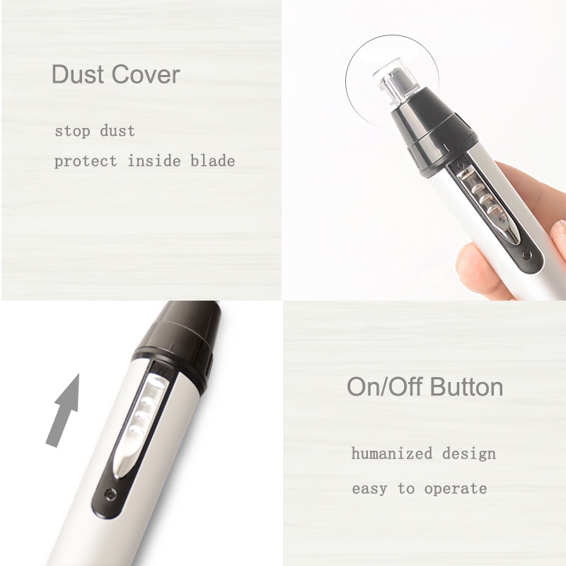 Nose Hair Trimmer Rechargeable Electric Nose Ear Hair Clipper Removal Razor Shaver Eyebrow Trimmer Epilators
