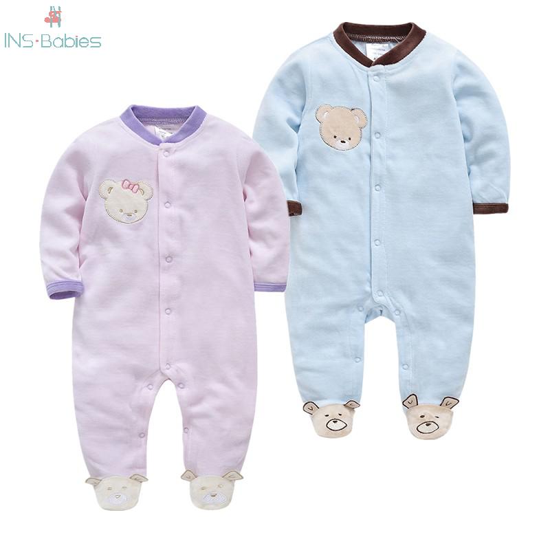 Herbst Karikatur Baby Junge Kleidung Frühling neugeboren Baby Mädchen Overall 0-9m niedlich rein Baumwolle lang Ärmel Kinder Klettern Pyjama