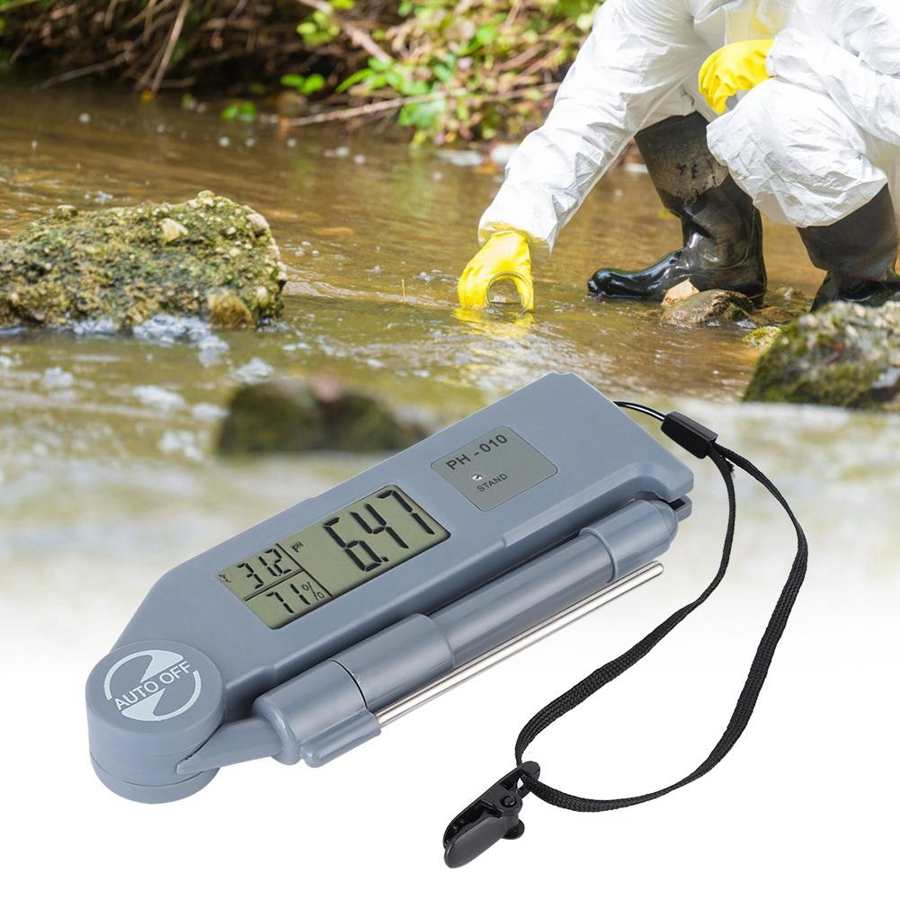 Draagbare Zwembad Chlorinator Lcd Digitale Ph Meter Waterdicht Pen Type Water Quality Tester Met 0-14 Ph Meting bereik