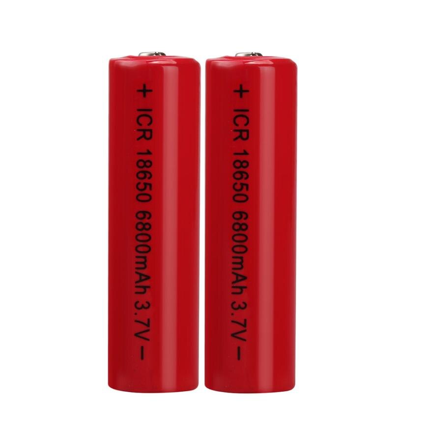 10 pièces 3.7 V 6800 mAH Li-ion Rechargeable 18650 batterie pour lampe de poche torche 17Jul24 directe