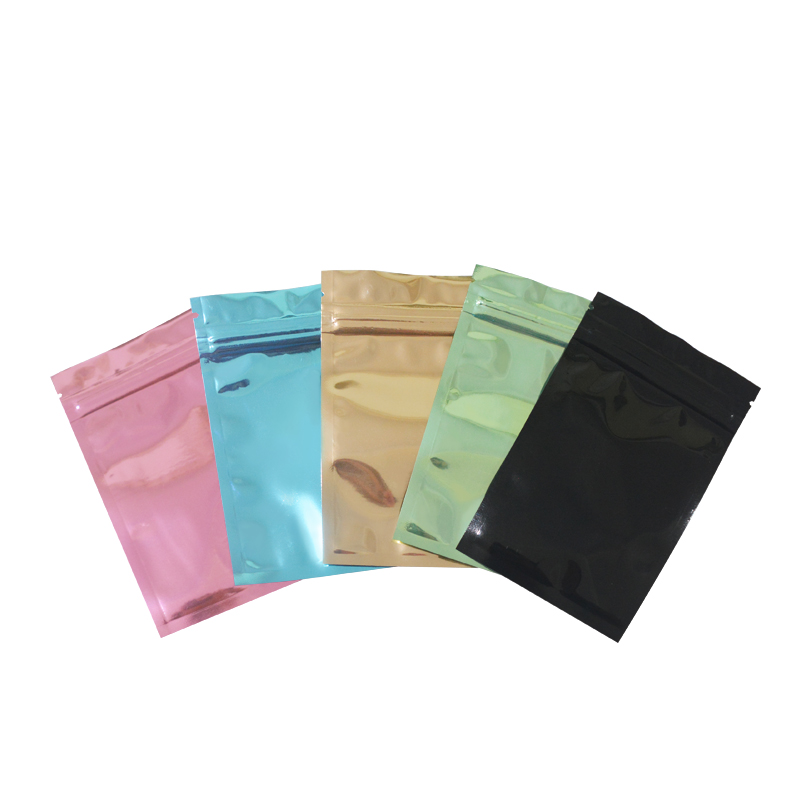 100 Pcs Kleurrijke En Transparante Zip-Lock Zakjes, Voedsel Opslag Zakken Vochtbestendige Zakken Houden Aroma Zip-Lock Zakken