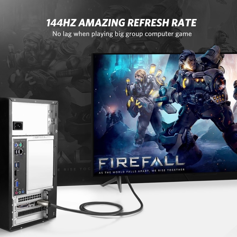 Ugreen DisplayPort Cable 144Hz Display Port Cable 1.2 4K 60Hz For HDTV Graphics Card Projector DisplayPort to DisplayPort Cable