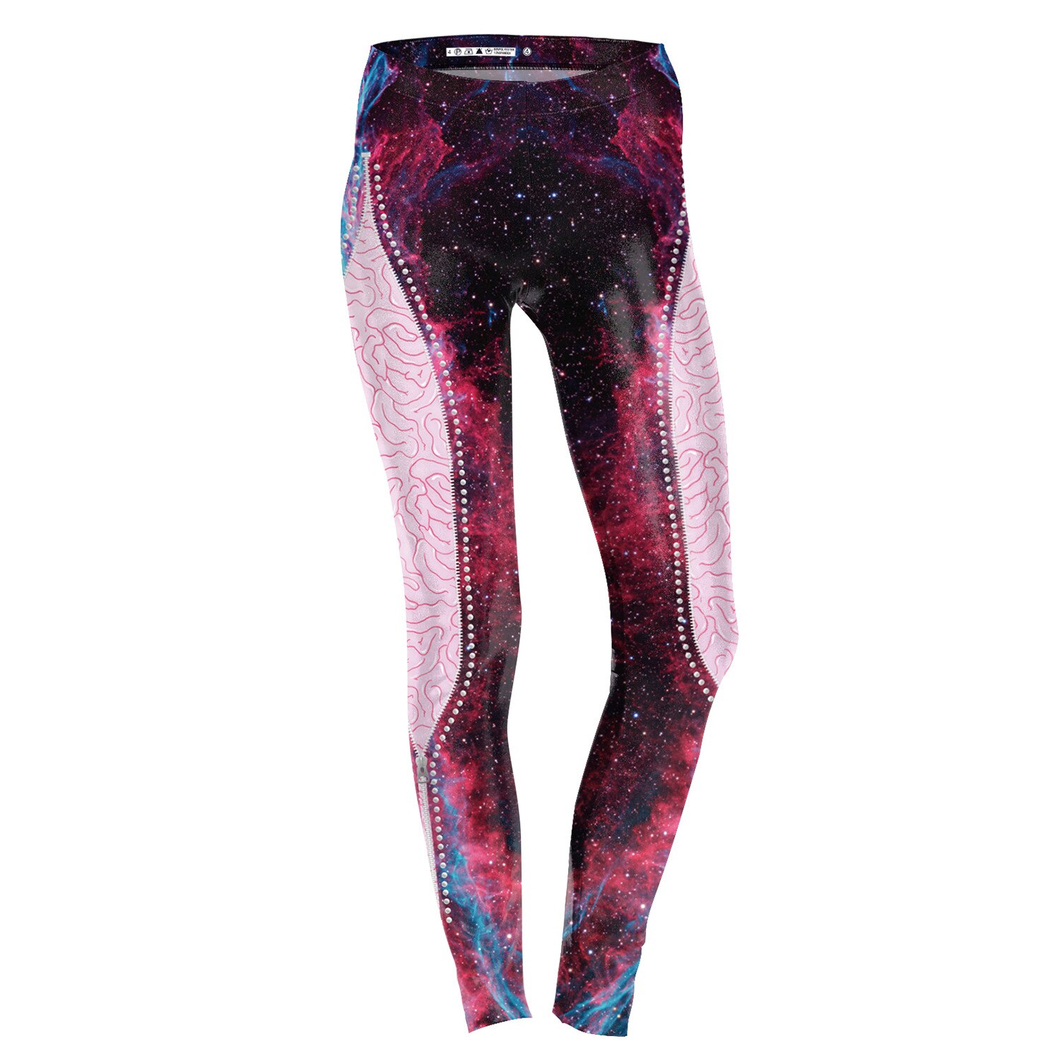 JIGERJOGER Winter color 3D digital print Ankle full length plus size XL girls Leggings dark purple side panel jeggings