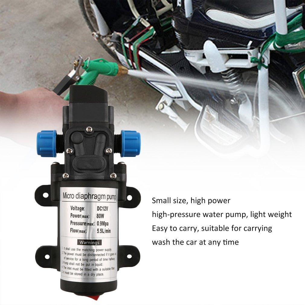 DC24V80W Hoge Druk Zelfaanzuigende Elektrische Auto Draagbare Wassen Wasmachine Water UN