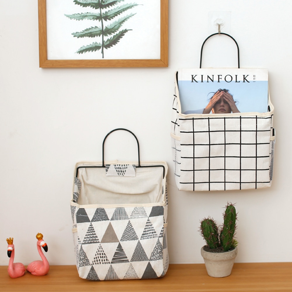 Pochette suspendue au mur | Grande capacité, organisateur de garde-robe, organisateur de bijoux suspendu Durable avec crochet, sac de rangement