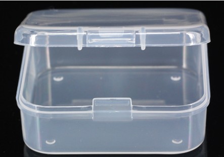 Caja de plástico pequeña con tapa transparente de 4 tamaños para guardar piezas y herramientas, caja para presentación de joyas, caja de tornillo, contenedor de cuentas,: 55x55x20mm