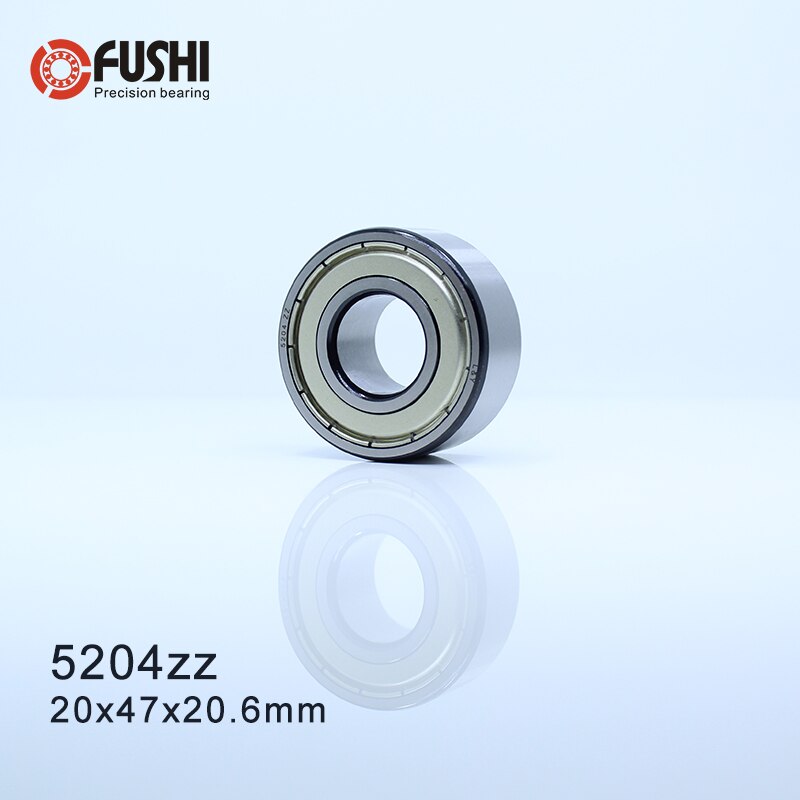 5204 ZZ Bearing 20 x 47 x 20.6 mm ( 1 PC ) Axial Double Row Angular Contact 5204ZZ 3204 ZZ 3056204 Ball Bearings