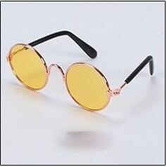 Gafas de sol con de ojo de gato para perros pequeños, lentes de sol para mascotas, accesorios para fotos, 2 uds./Set: S3
