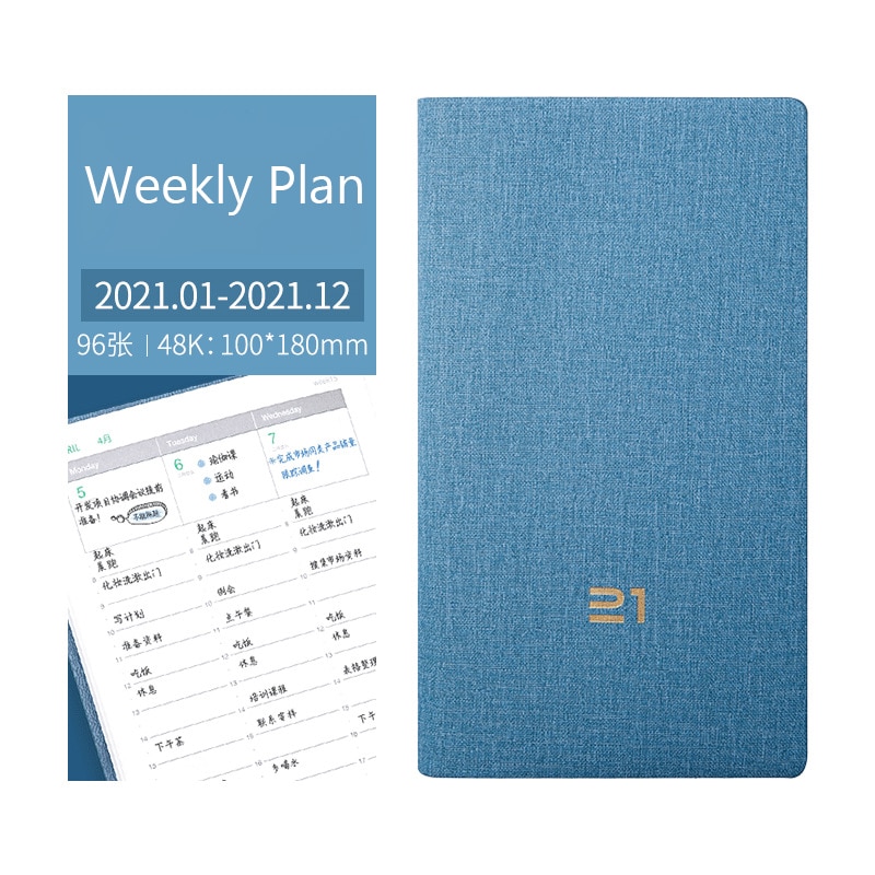 A6- vaks notitieboek agenda dagboek planner organizer wekelijks maandelijks schetsboek dagboek kawaii notitieboek kantoor schoolbenodigdheden