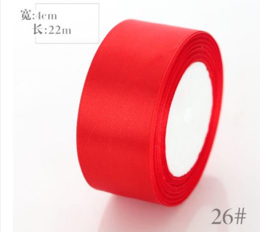 Corde d&#39;emballage en couleur 22m, largeur 4cm, ruban, cerclage de ballon, gif t, corde de fleurs, sangle lisse et brillante: RED