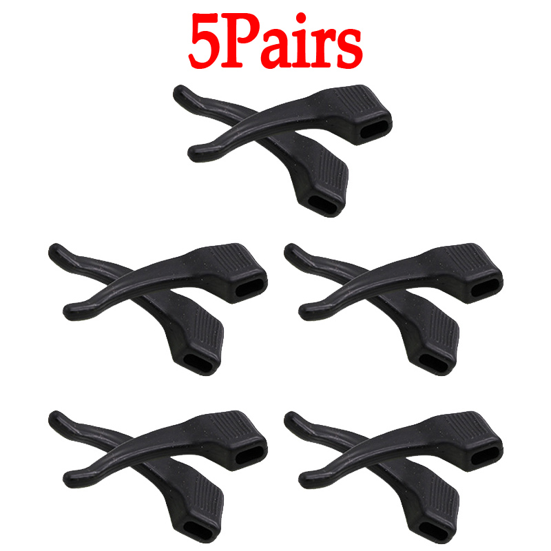 40 Stuks Siliconen Anti-slip Oorhaken Houder voor Bril Zwart/Transparant Elastische Brillen Retainer Houders Brillen accessoires: WHITE