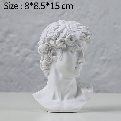 Noordse klassieke figuur gipsen beeld moderne minimalistische hars ambachten retro 3d mini schets avatar kunst model huisdecoratie: Zie