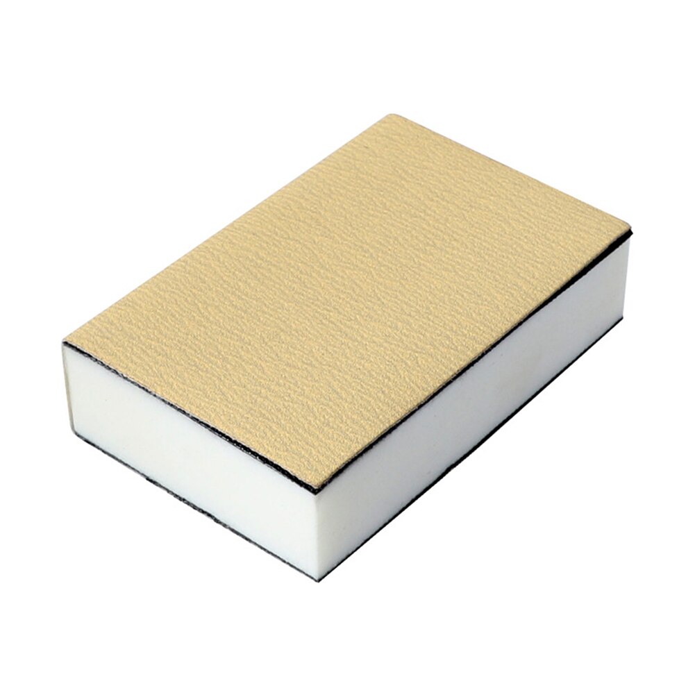 Self-adhesive Sandpaper Yellow Sand Paper Dry Grinding Flocking Sanding Sponge Rectangular Polishing Grinding Tool