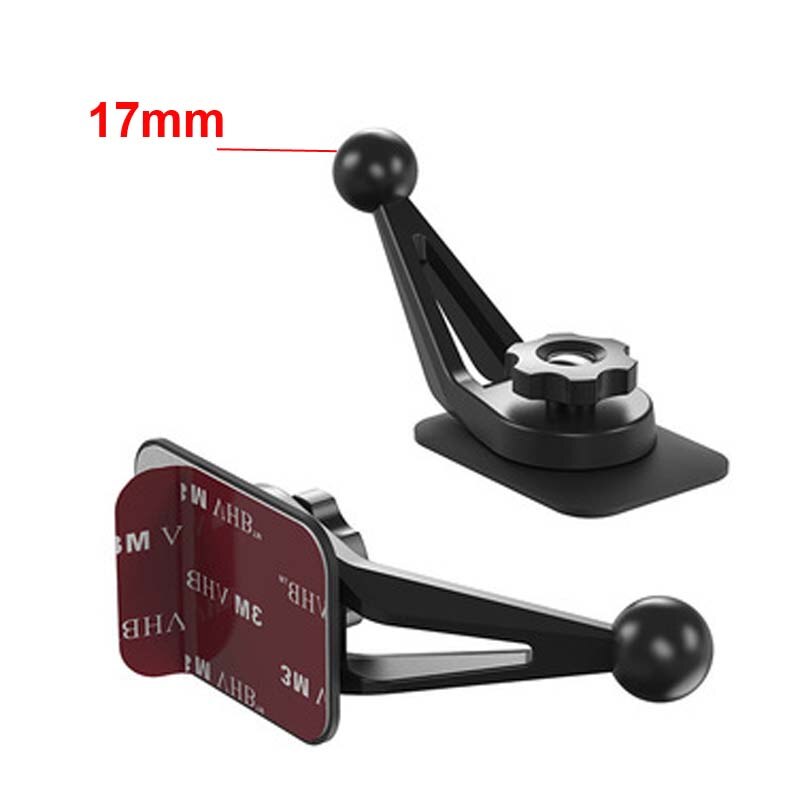 Universal 17mm Ball Head Car Phone Mount Magnetic Holder Base Dashboard Gravity Bracket Suction Cup for DVR GPS 3M Sticker Stand: NO6