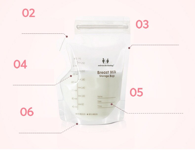 15 stk babymad opbevaring modermælk opbevaringsposer til opbevaring af mælkepose 250ml bpa fryser fodringsposer almacenaje leche