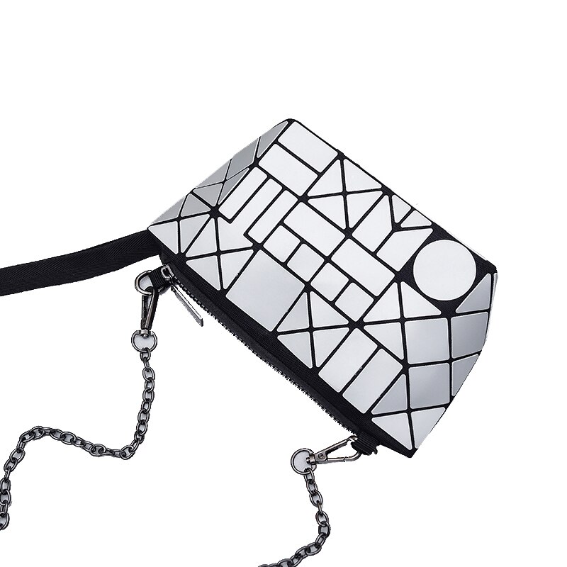 Hand-Held purses and handbagsWomen Shoulder Bag Trendy Rhombic Geometric Messenger Bag Lattice Clutch Purse