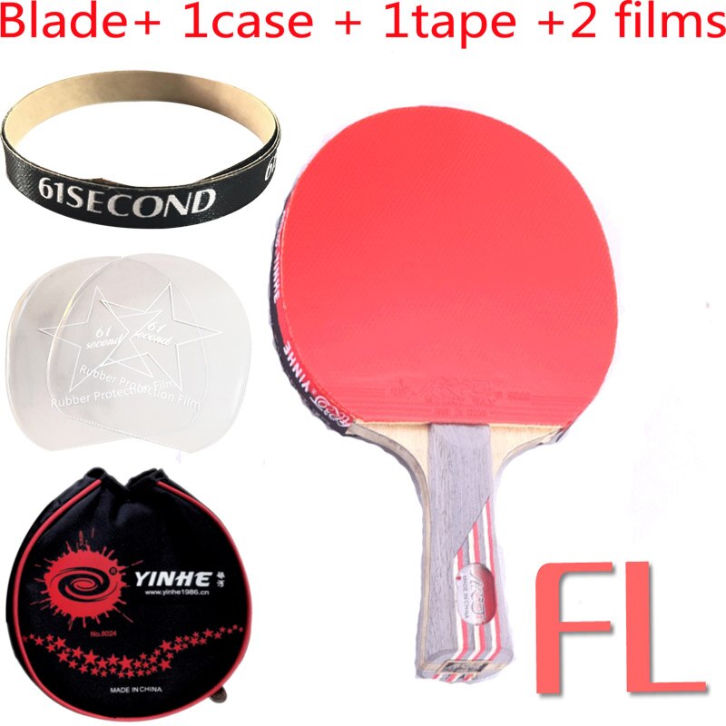 YINHE Galaxy 8 star 08B/D Table Tennis finished rackets table tennis rackets racquet sports carbon blade fast attack with loop: FL with 1 case