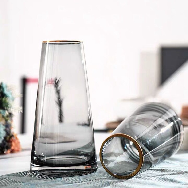 Nordic Glass Vase Flower Vase Tabletop Vase Flower Arranging Home Decoration