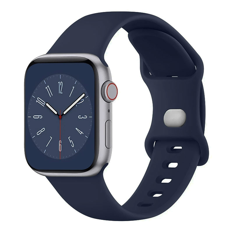 Zachte Siliconen Band Voor Apple Watch 9 8 7 6 5 4 3se Band Voor Iwatch Ultra 49Mm 45Mm 41Mm 40Mm 44Mm 38Mm 42Mm Horlogeband