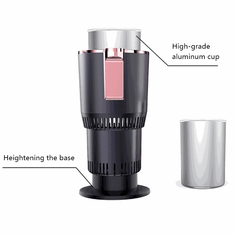 DC 12V Car Heating Cooling Cup 2-in-1 Car Office Cup Warmer Cooler Smart Car Cup Mug Holder Tumbler Cooling Beverage Drinks Can