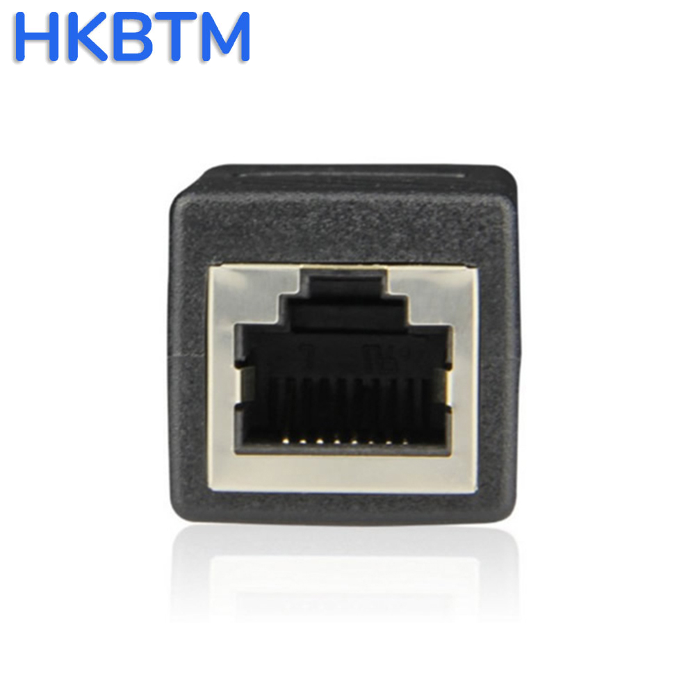 HKBTM Female to Female Network LAN Connector Adapter Coupler Extender RJ45 Ethernet Cable Extension Converter