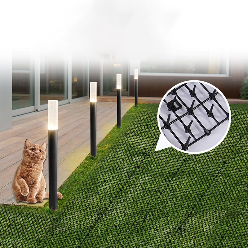 Garden Protective Cat Net Plastic Thorn Prevent Cat Mat No Hurt to Pets Durable Protect Mesh Anti Cat Pet Protection Netting
