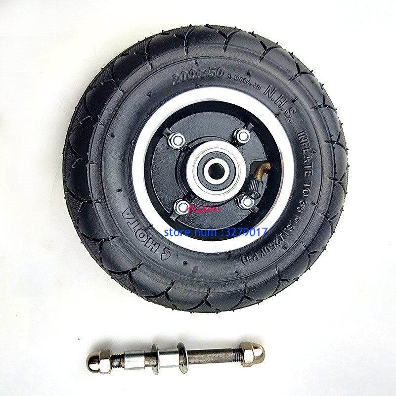 200X50 Elektrische Scooter Band Wheelcenter Axishub 8 "Scooter Band Aluminium Wiel Pneumatische Bandenspanning Elektrische Voertuig