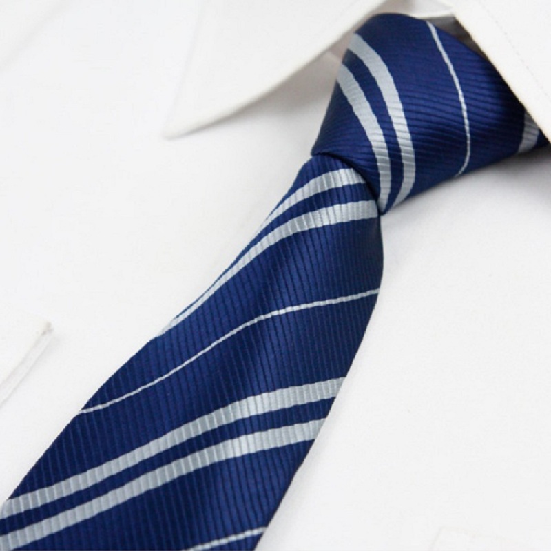 College Jongens Streep Rood Dassen Navy Geel Groen Slim Tie voor Mannen: Navy