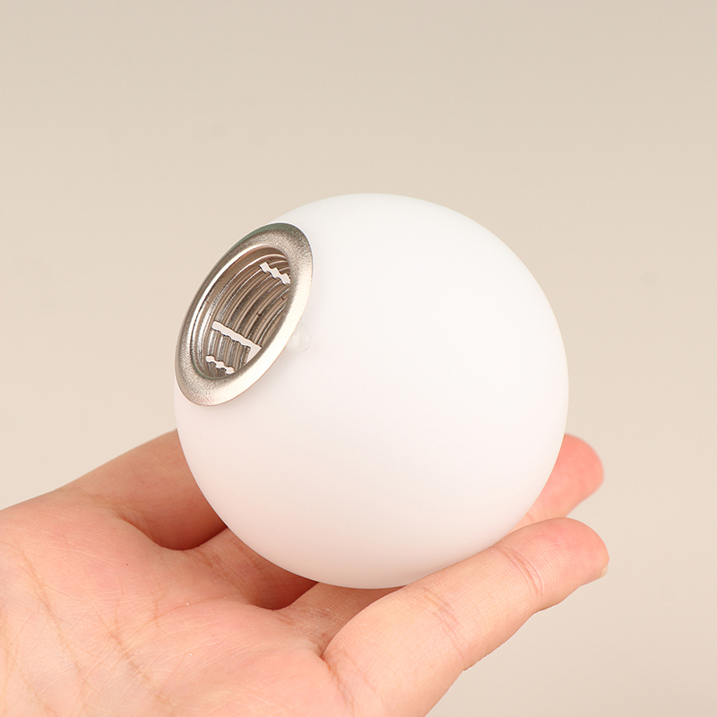 Pantalla de lámpara de cristal para bombilla G9, accesorio de apertura de ajuste esmerilado de 2cm, globo de repuesto de cristal, pantalla de lámpara de bola, 1 unidad