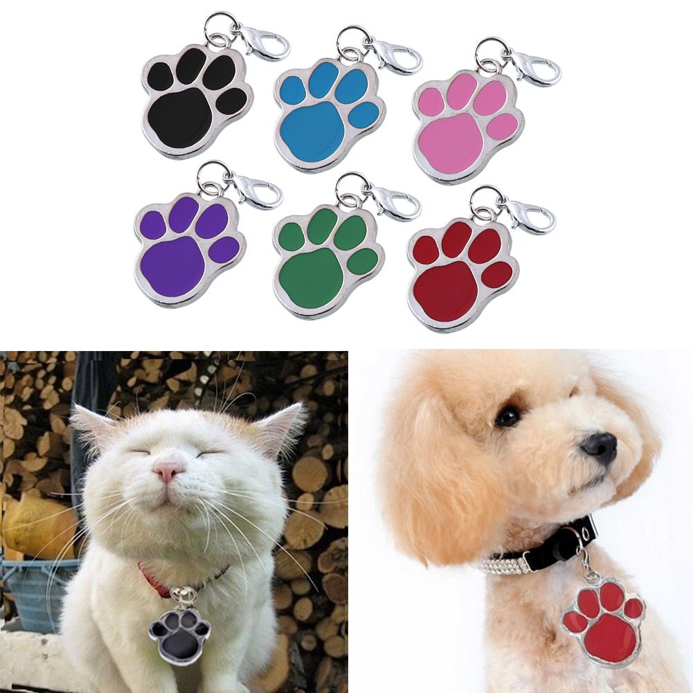 Hond Poot Stijl Hond Naam Hond Ketting Tag Huisdieren Voor Huisdieren Mode Sleutelhanger