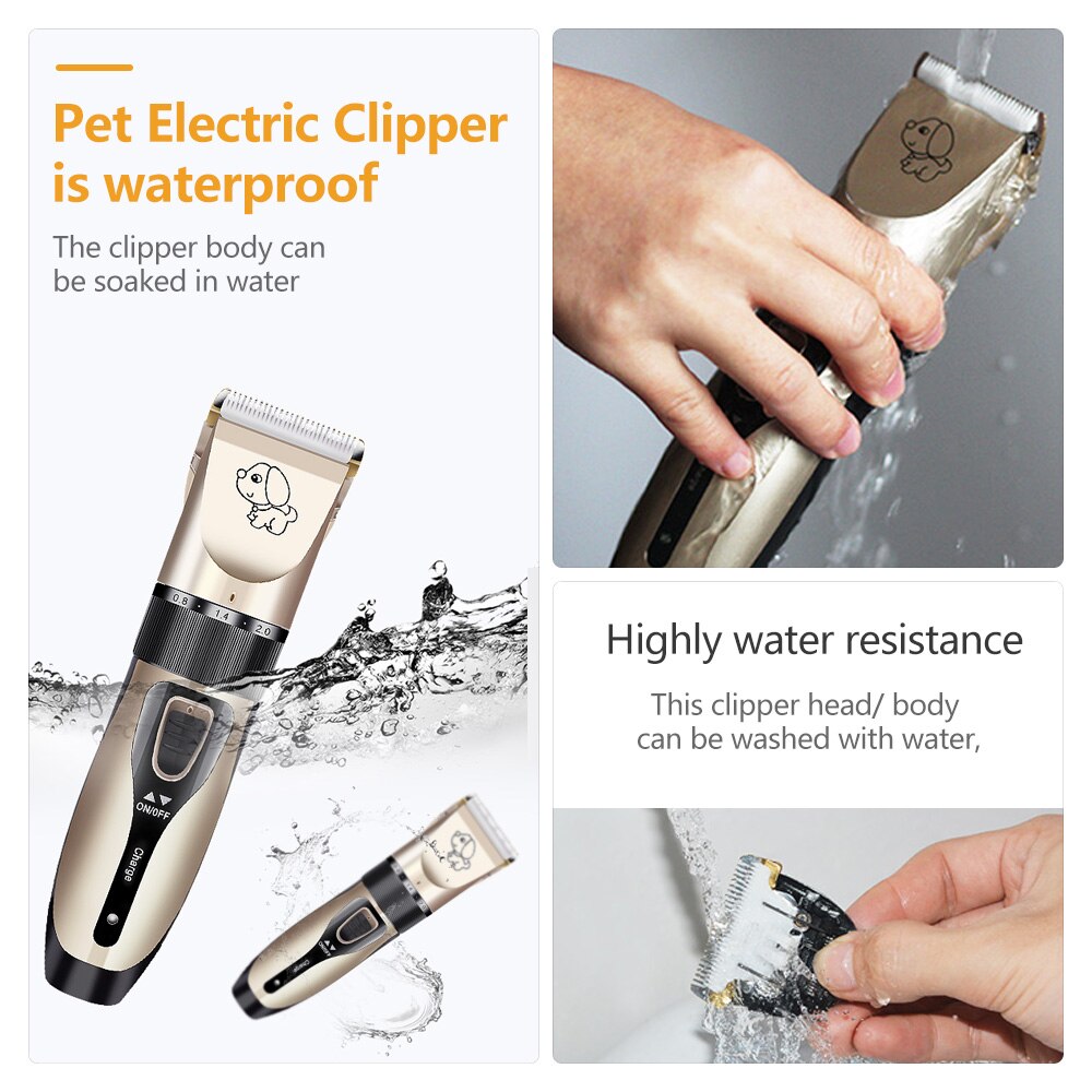 Hond Haar Clipper Hond Scheren Machine Usb Oplaadbare Dog Grooming Tondeuse Voor Dieren Elektrische Pet Grooming Trimmer