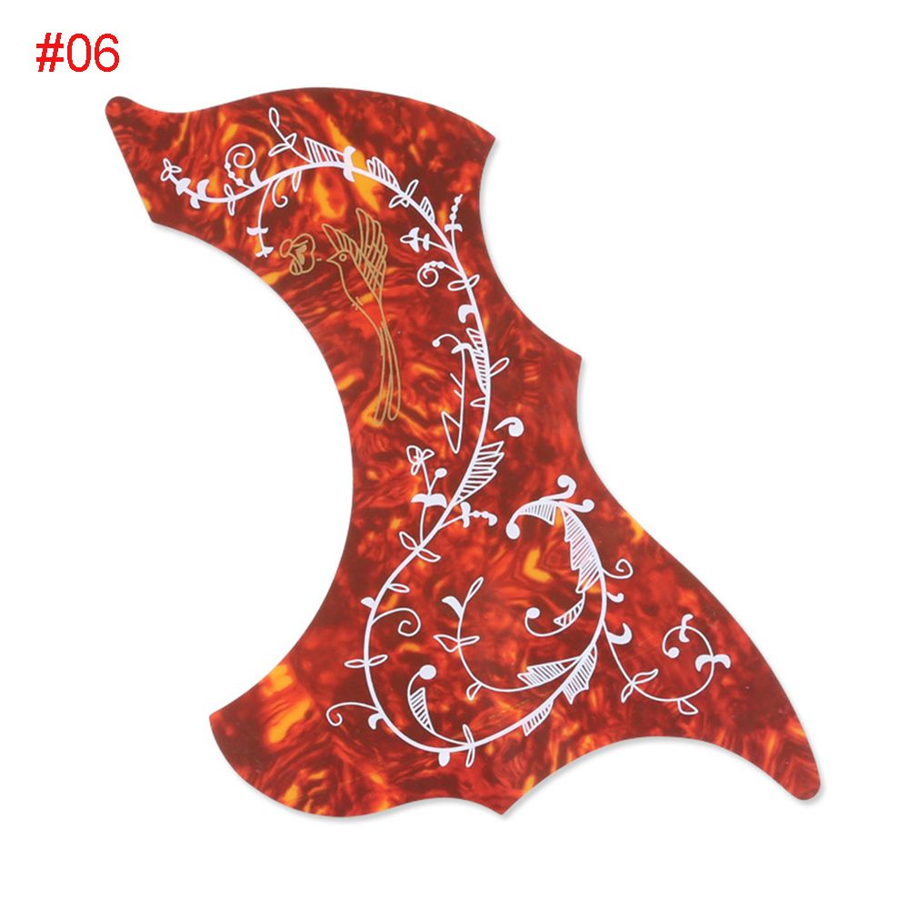 1 Pc Professionele Folk Akoestische Gitaar Slagplaat Zachte Kras Plaat Zelfklevende Pick Guard Sticker Voor Akoestische Gitaar: Licht Geel