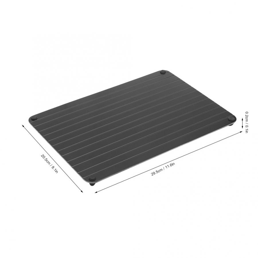 Thaw Frozen Food Meat Fruit Quick Defrosting Plate Board Aluminium Alloy Fast Defrosting Tray Kitchen Gadget Tool: Default Title