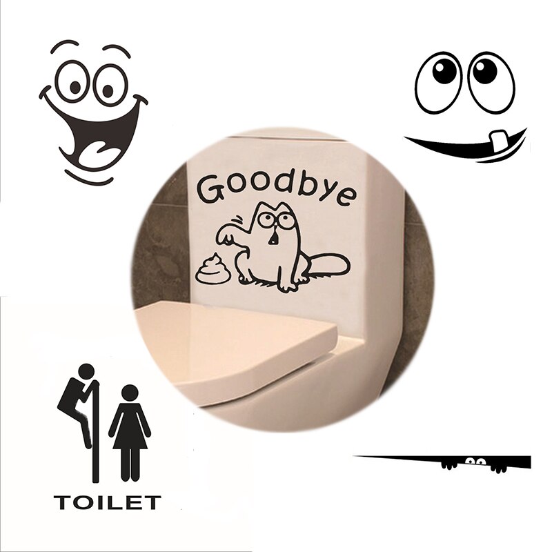 Naklejka ścienna robić toaleta wc dekoracja drzwi śmieszne bestsellery kreatywne śmieszne naklejki winylowe robić domu naklejki wodoodporne