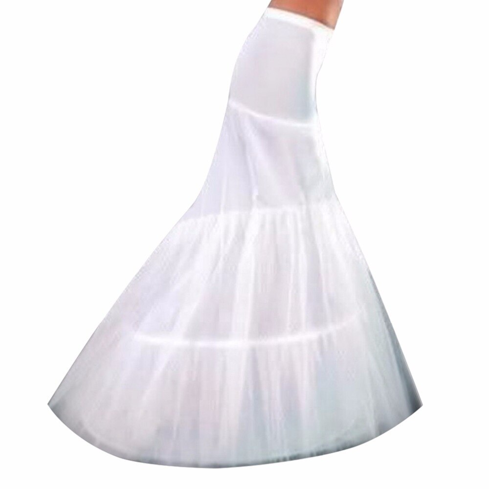Women Mermaid Petticoat With Train Bridal Wedding Full Crinoline Petticoat Underskirt