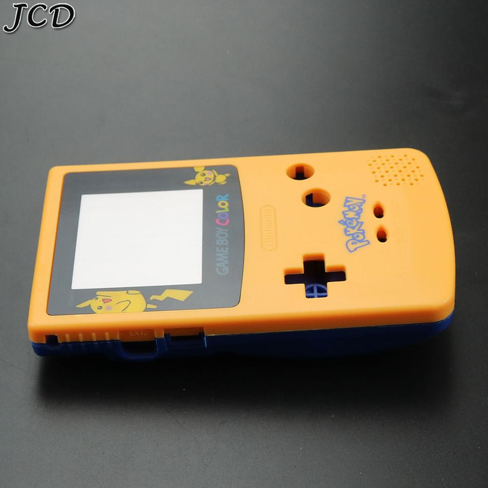 JCD For GBC Limited Edition Shell Replacement For Gameboy Color GBC game console full housing With Rubber Pads Screwdrivers