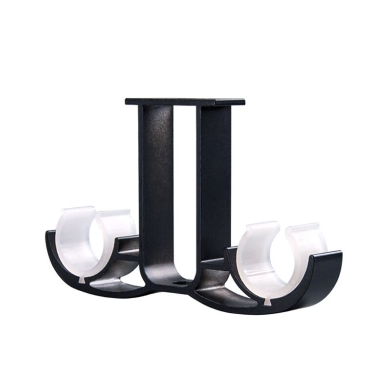 Supports à Double tringle à rideau, 1 pièce, support de quincaillerie de fenêtre, décoration de la maison, montage latéral, facile à installer: BK1