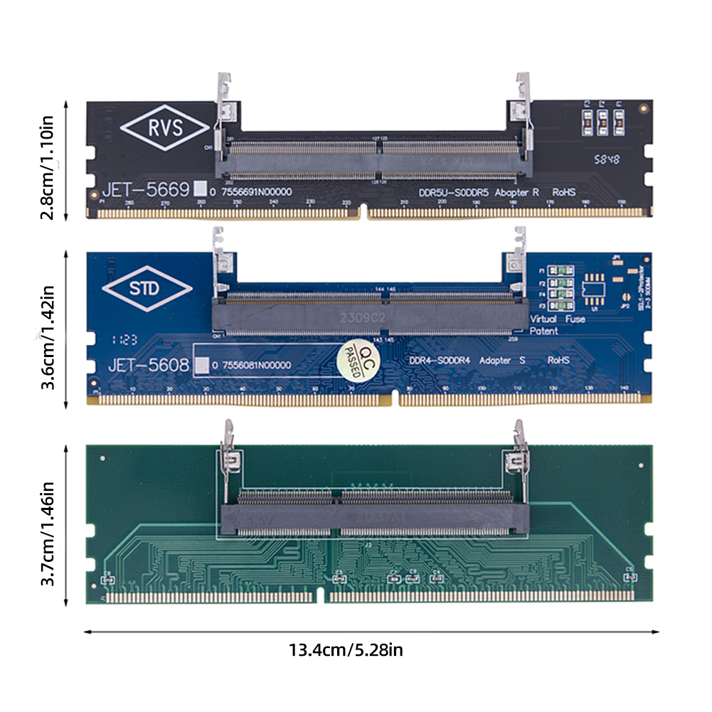 1/2/3 szt. adapter pamięci laptopa robić komputera stacjonarnego więc-DIMM robić karty DIMM PC karta złącza DDR3 DDR4
