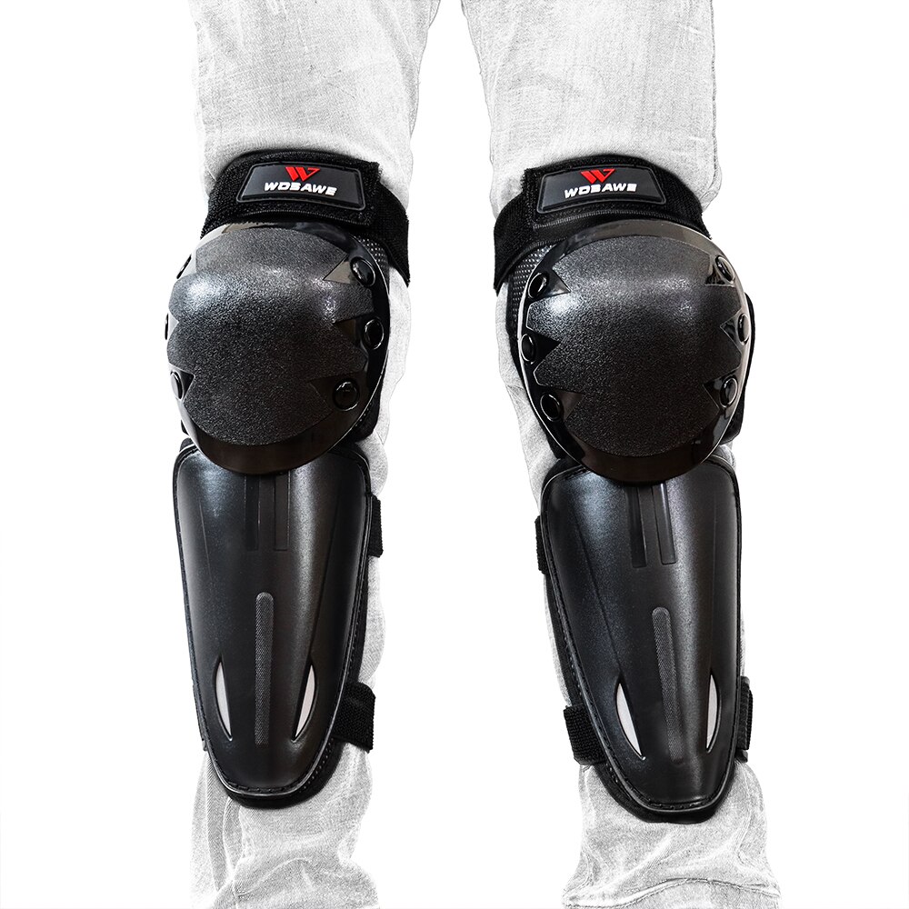 WOSAWE Child Kids Bike Skiing Sport Chest Back Spine Support Motocross Body Armor Knee Elbow Guard Motorcycle Vest Suits: Knee pads only / S