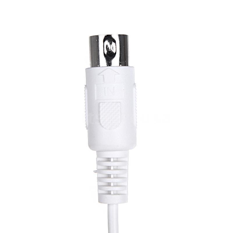 5- poliges midi-din-verlängerungskabel (stecker auf stecker),  /9.8ft- polig, weiß